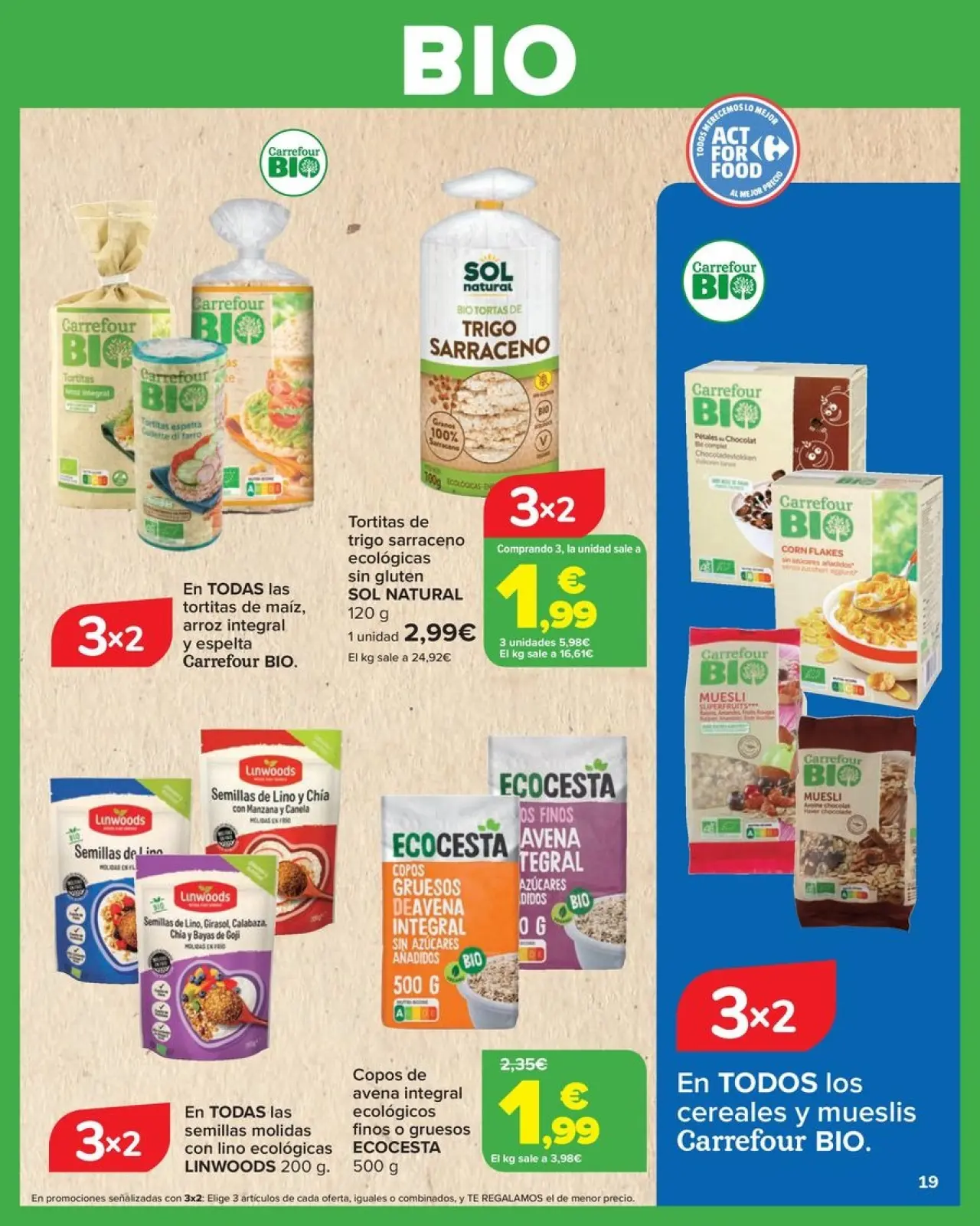 صفحة 19 ضمن عروض بايو في كارفور إسبانيا