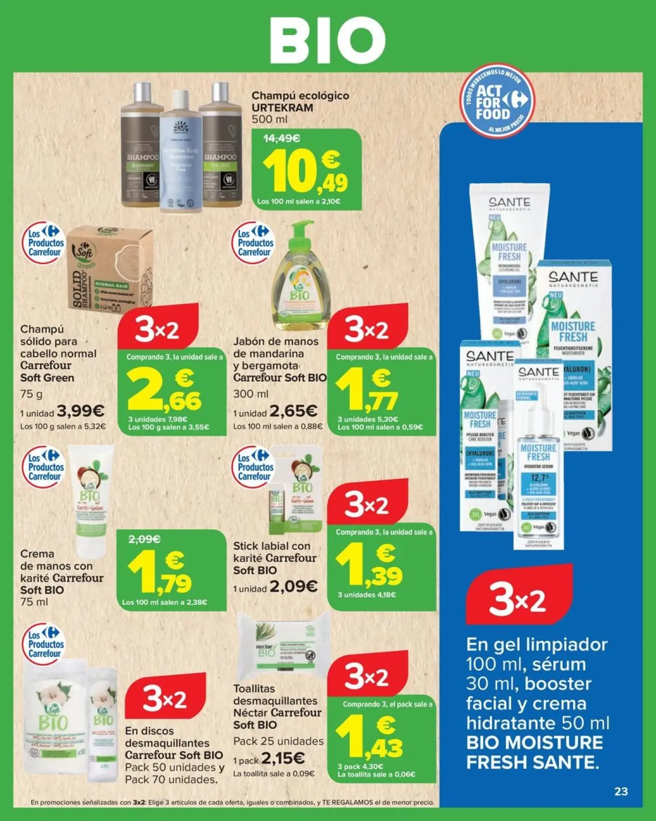 صفحة 23 ضمن عروض بايو في كارفور إسبانيا