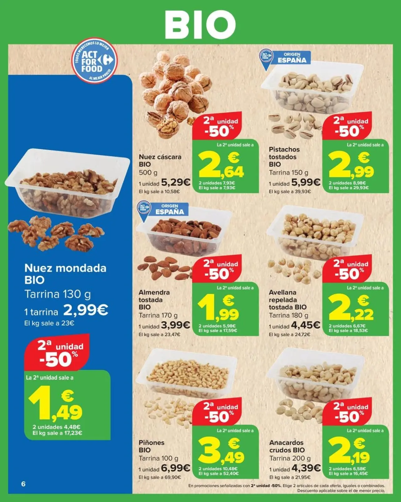 صفحة 6 ضمن عروض بايو في كارفور إسبانيا