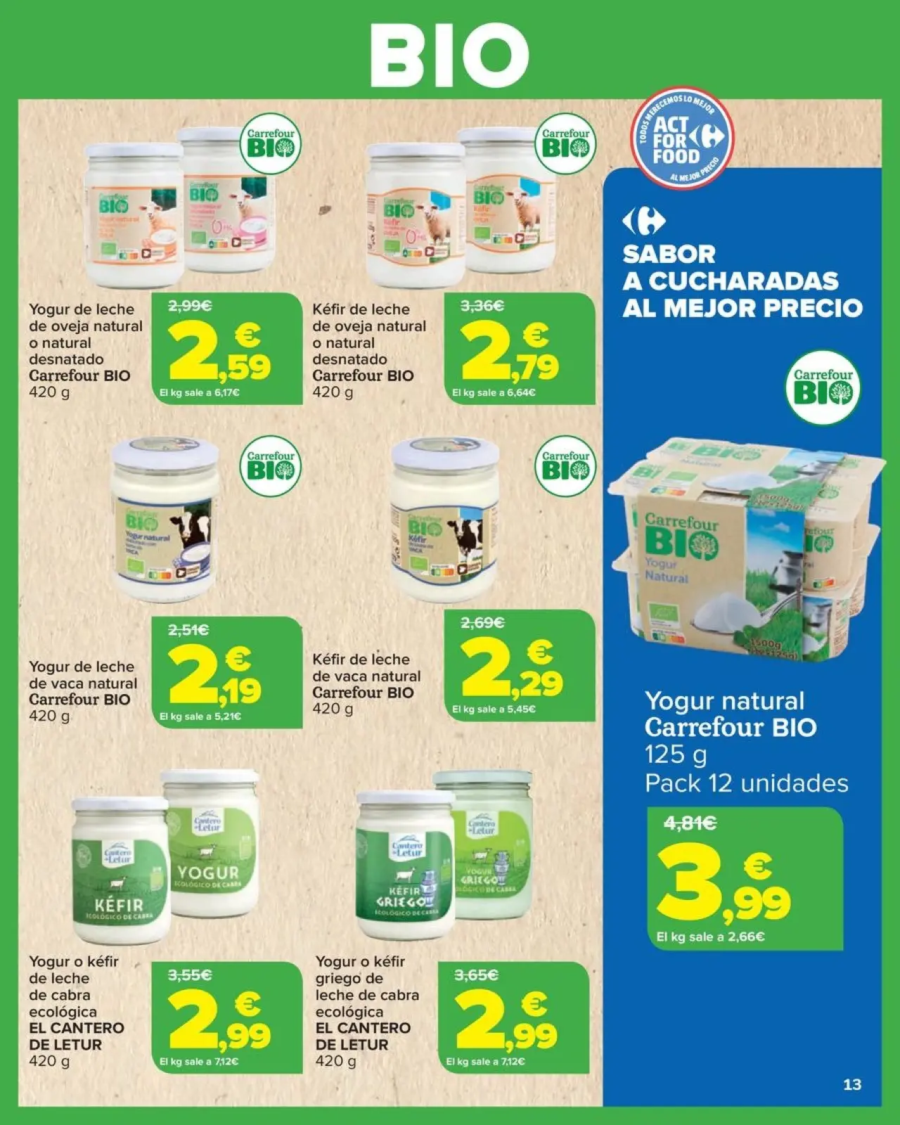 صفحة 13 ضمن عروض بايو في كارفور إسبانيا