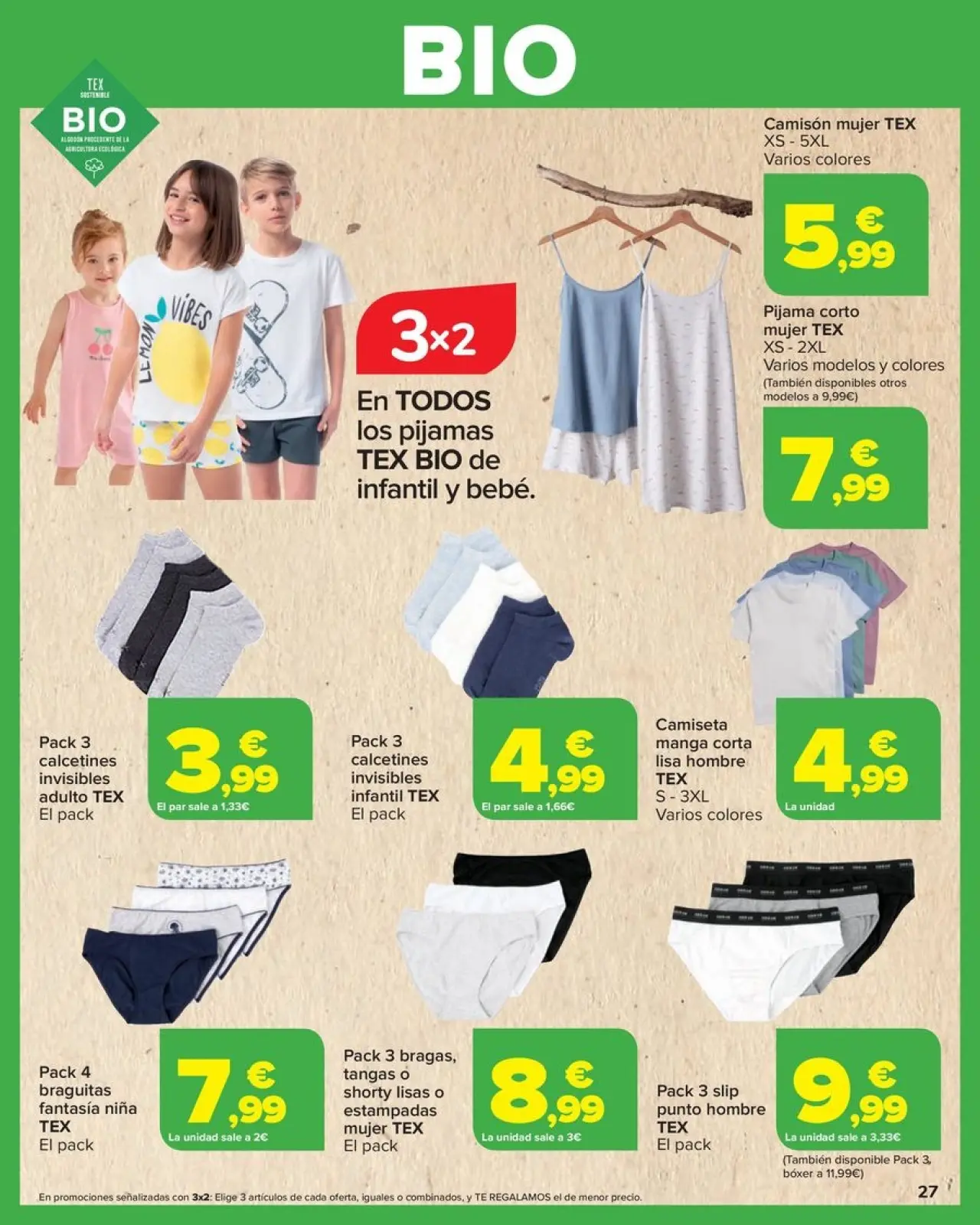 صفحة 27 ضمن عروض بايو في كارفور إسبانيا