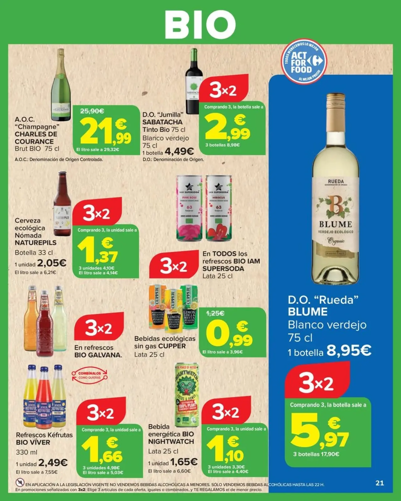 صفحة 21 ضمن عروض بايو في كارفور إسبانيا