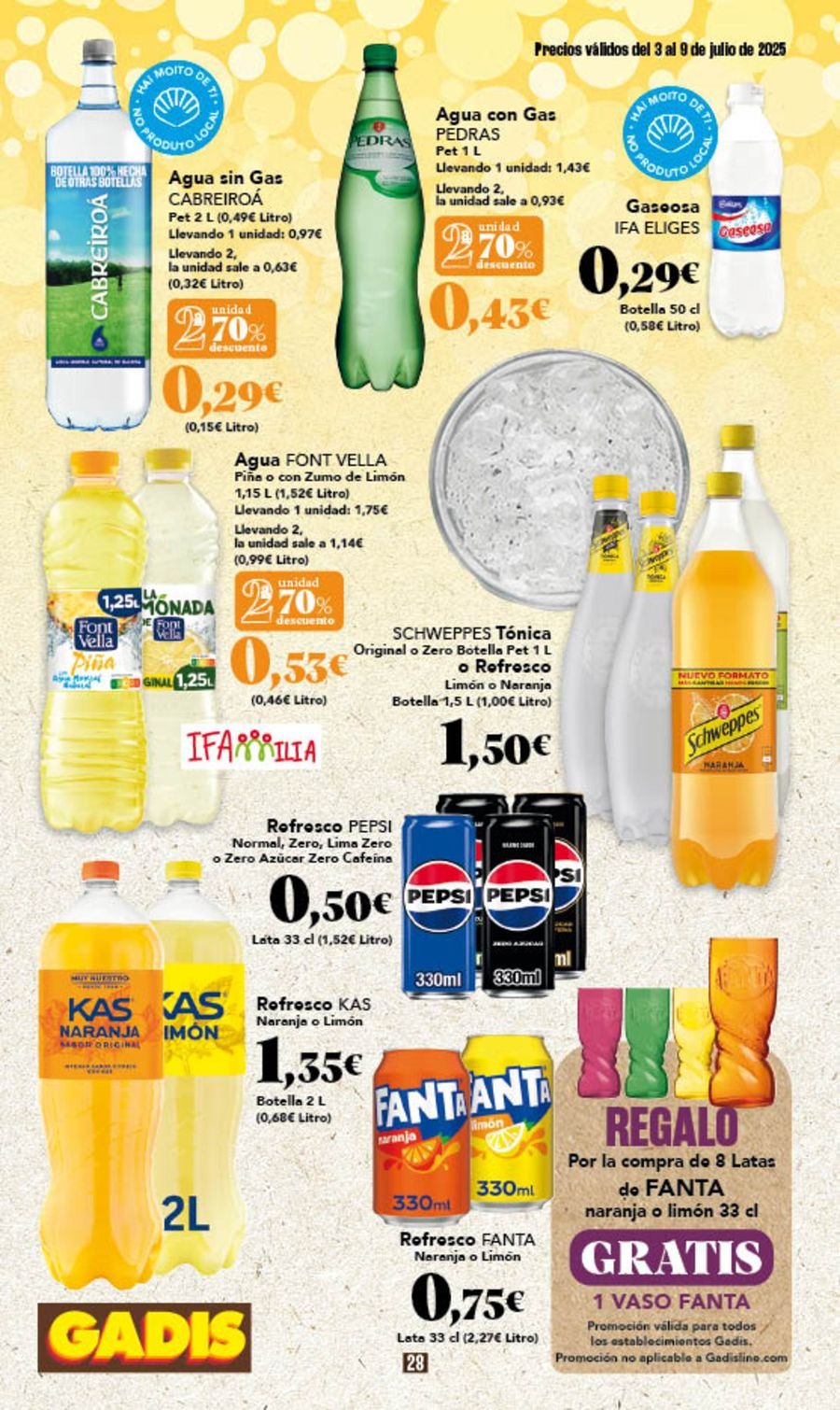GADIS supermarket Spain Offers from 3 to 9 July 2025 New prices