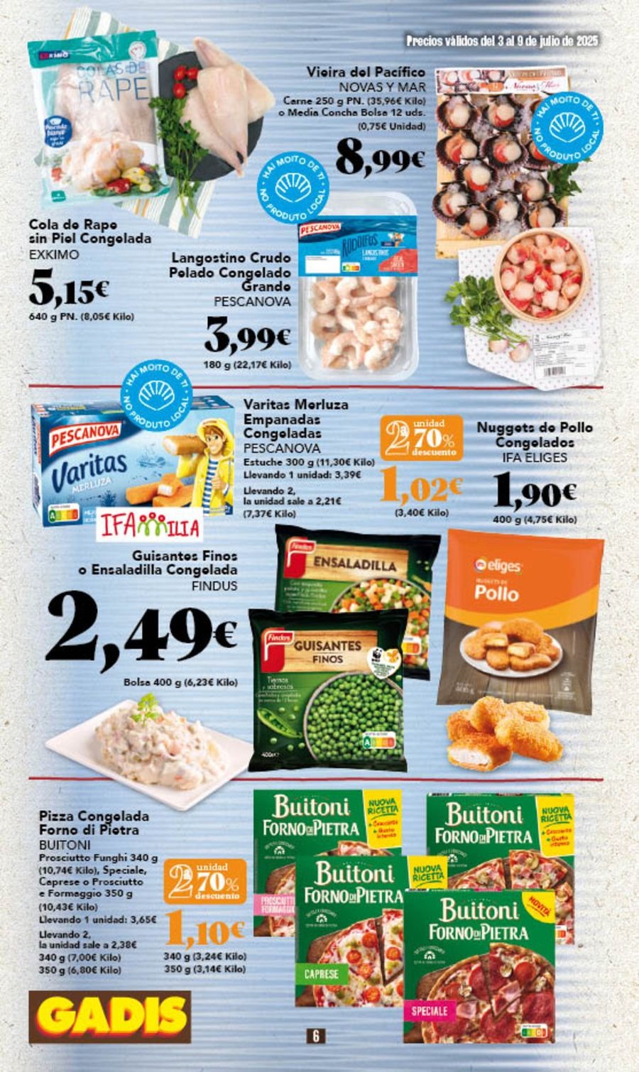 GADIS supermarket Spain Offers from 3 to 9 July 2025 New prices