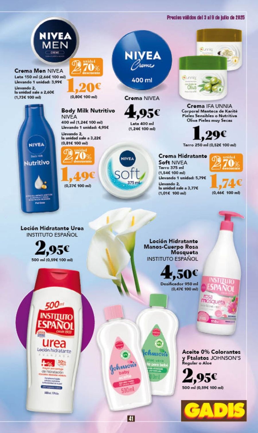 GADIS supermarket Spain Offers from 3 to 9 July 2025 New prices