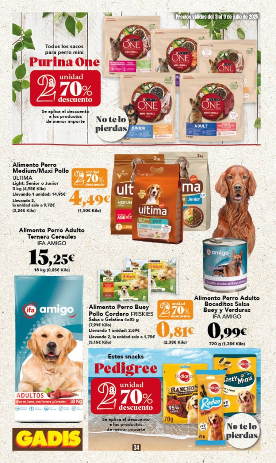 GADIS supermarket Spain Offers from 3 to 9 July 2025 New prices
