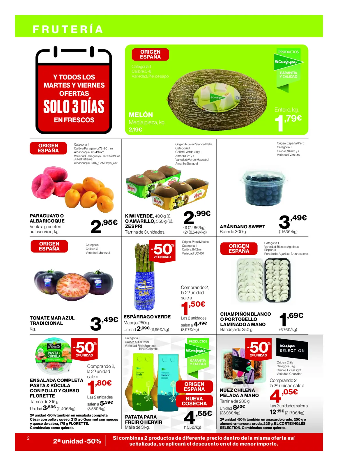 Page 2 dans Nos meilleurs prix chez Hipercor Espagne