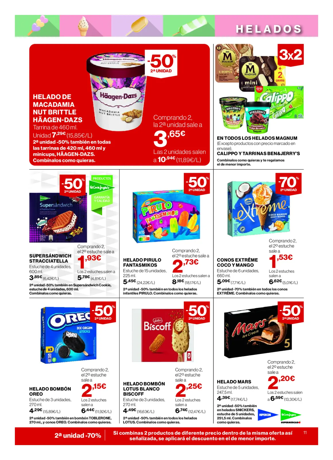 Page 11 dans Nos meilleurs prix chez Hipercor Espagne