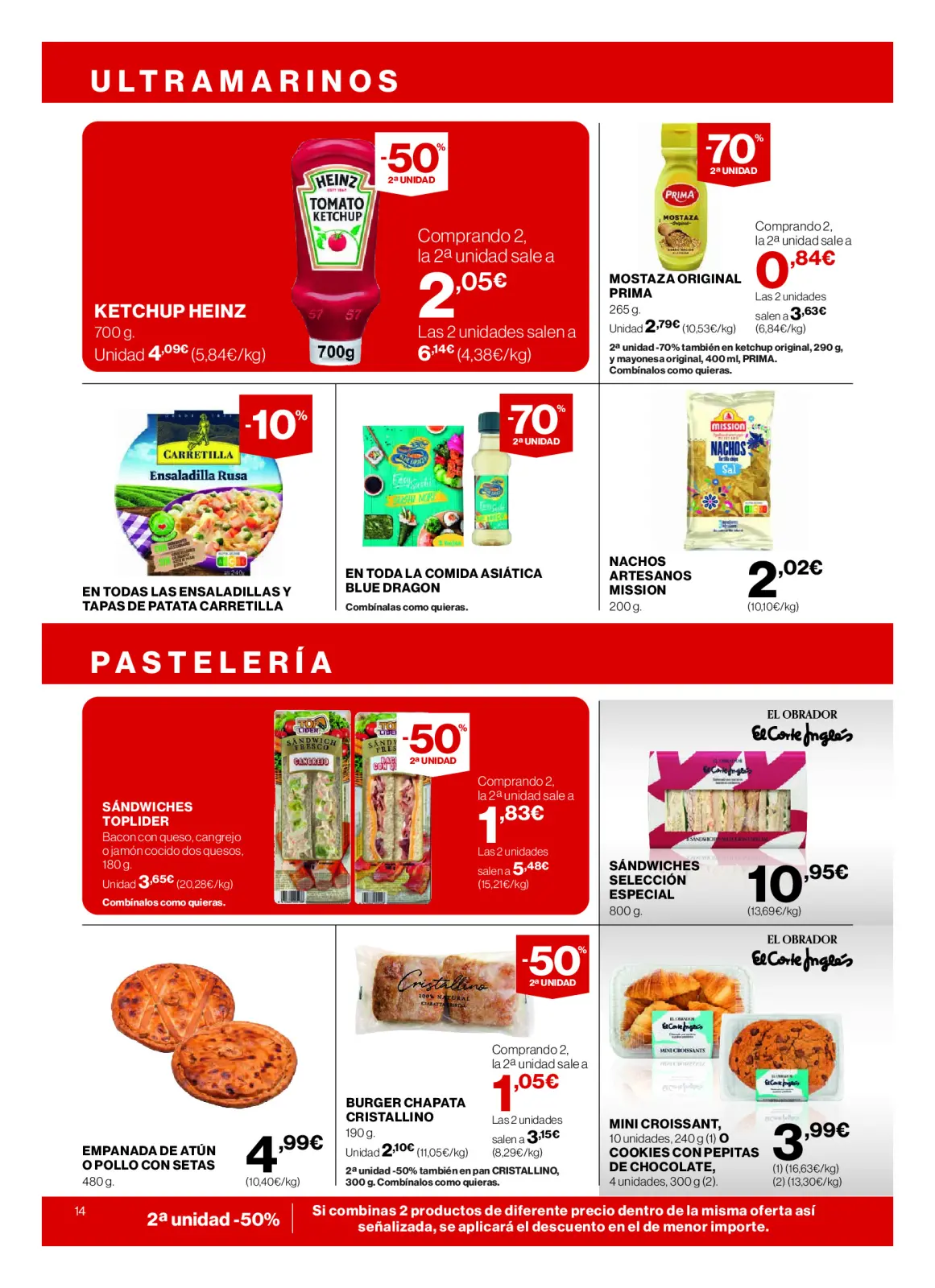 Page 14 dans Nos meilleurs prix chez Hipercor Espagne