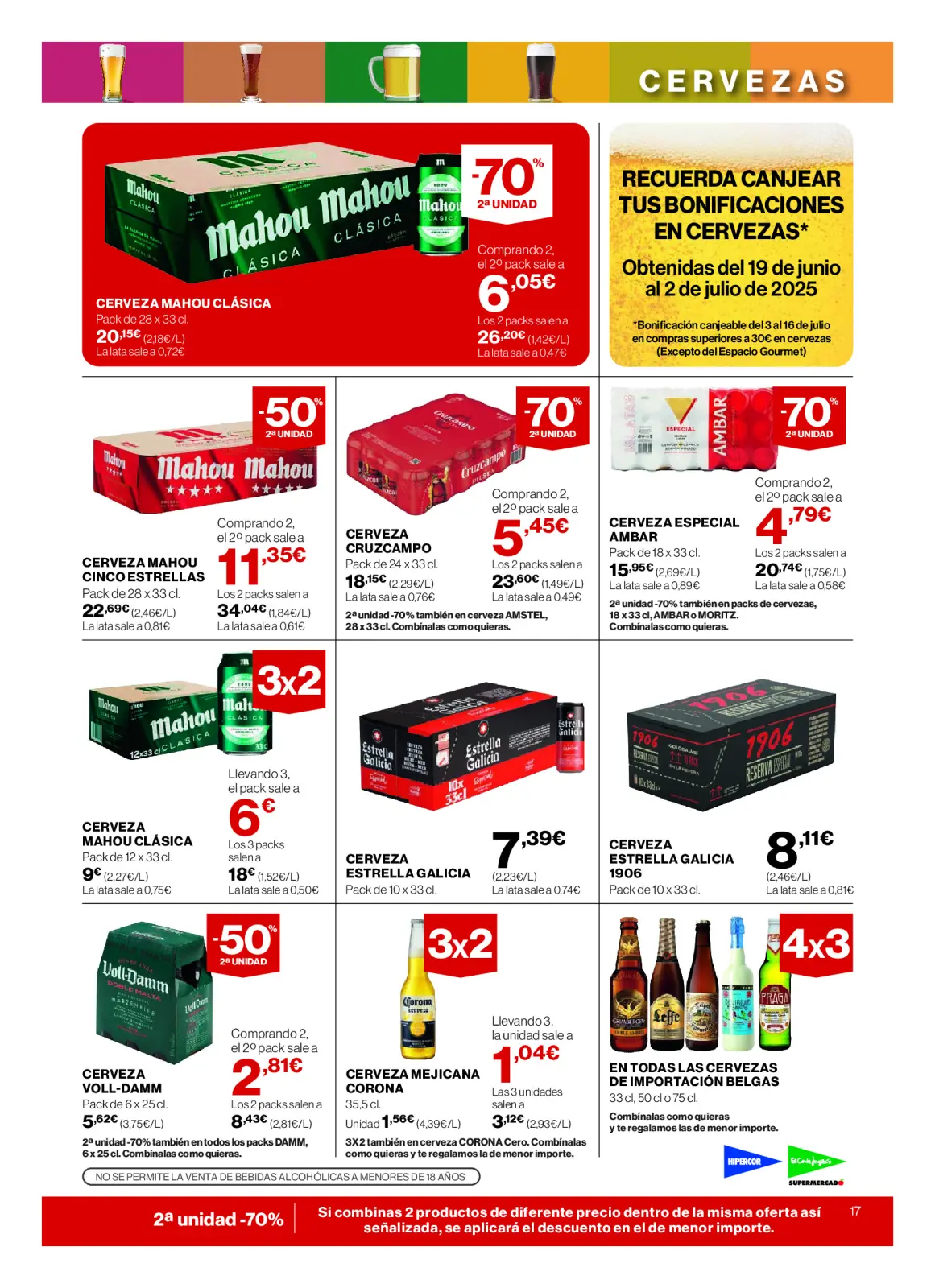 Page 19 dans Nos meilleurs prix chez Hipercor Espagne