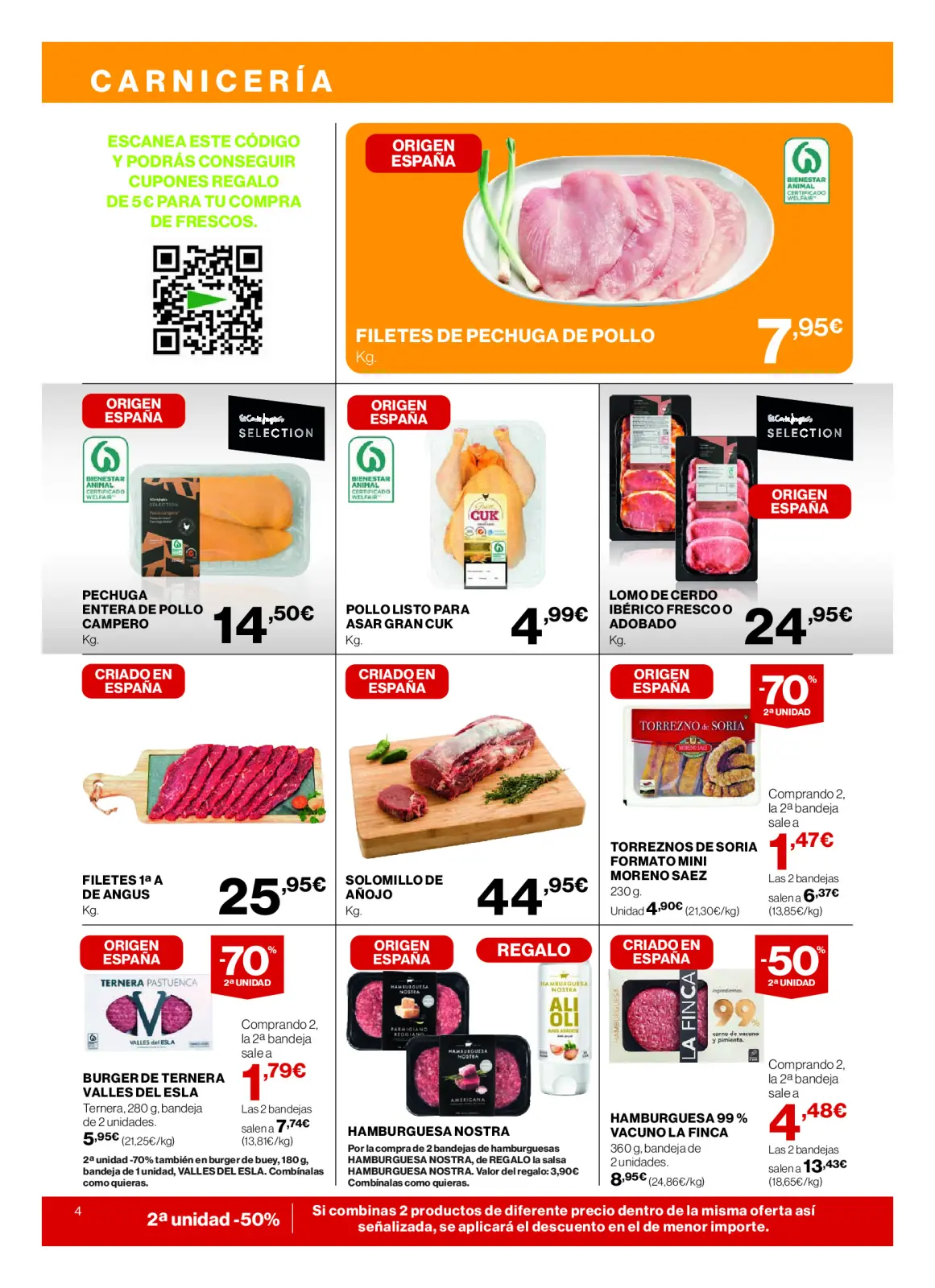 Page 4 dans Nos meilleurs prix chez Hipercor Espagne