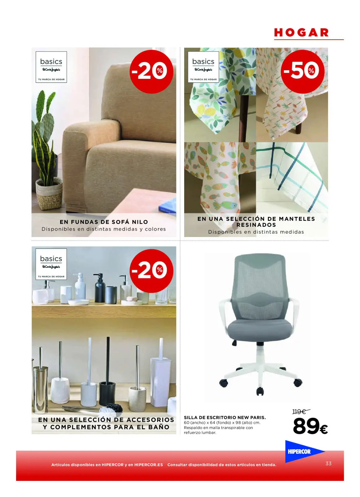 Page 38 dans Nos meilleurs prix chez Hipercor Espagne