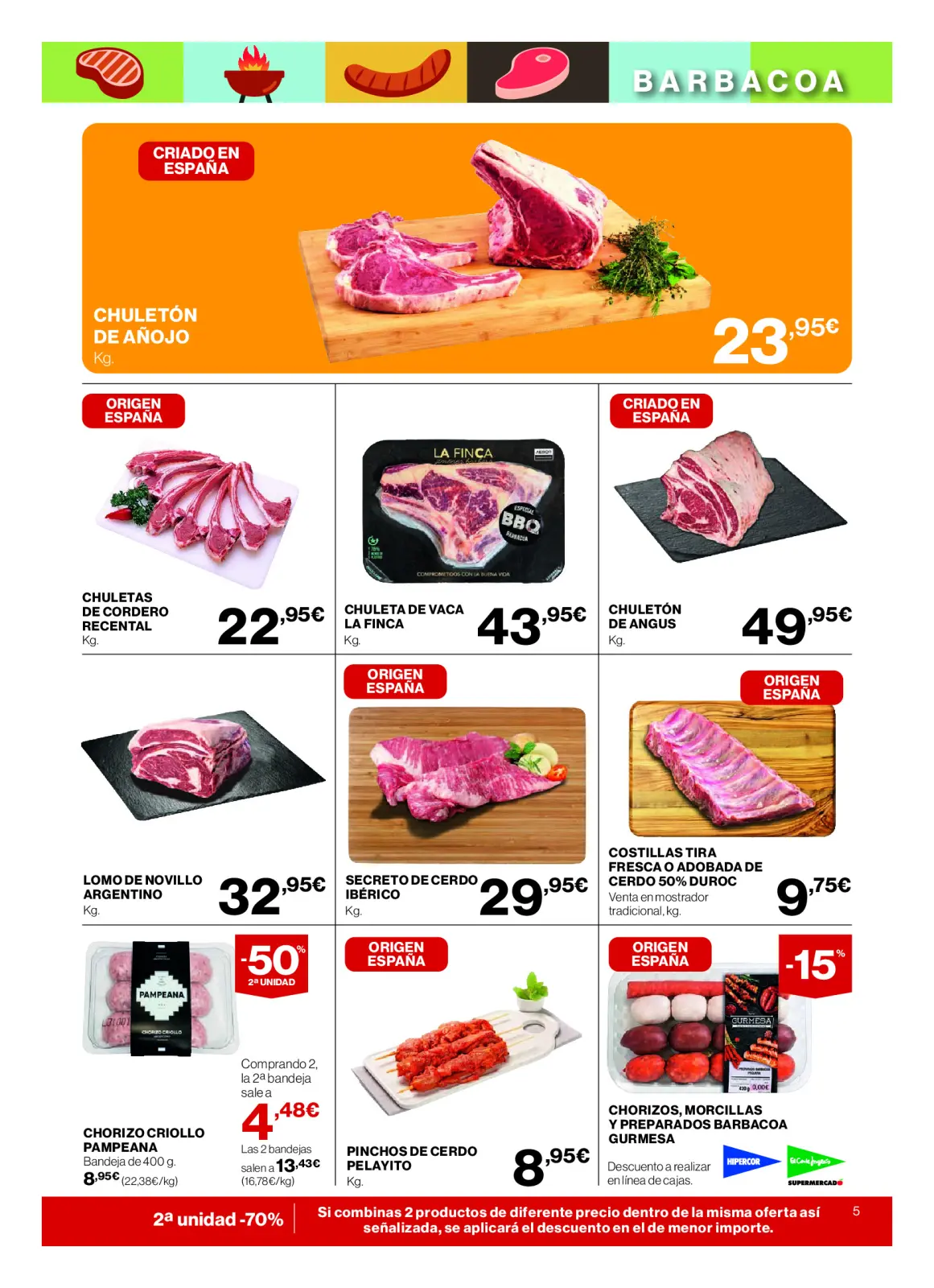 Page 5 dans Nos meilleurs prix chez Hipercor Espagne