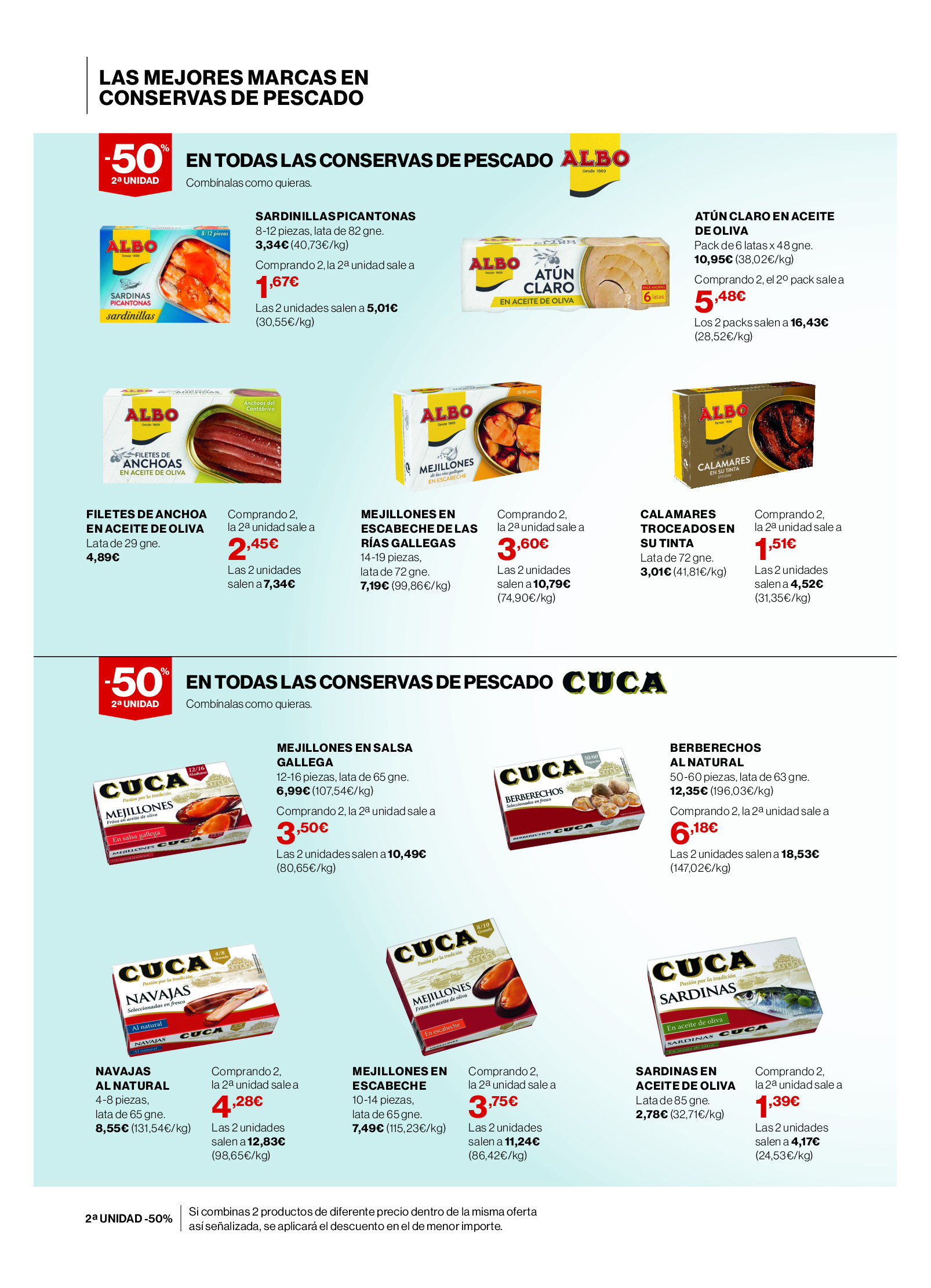 Ofertas de Hipercor España de 3 a 16 julio 2025 Conserves de Peix ofertas