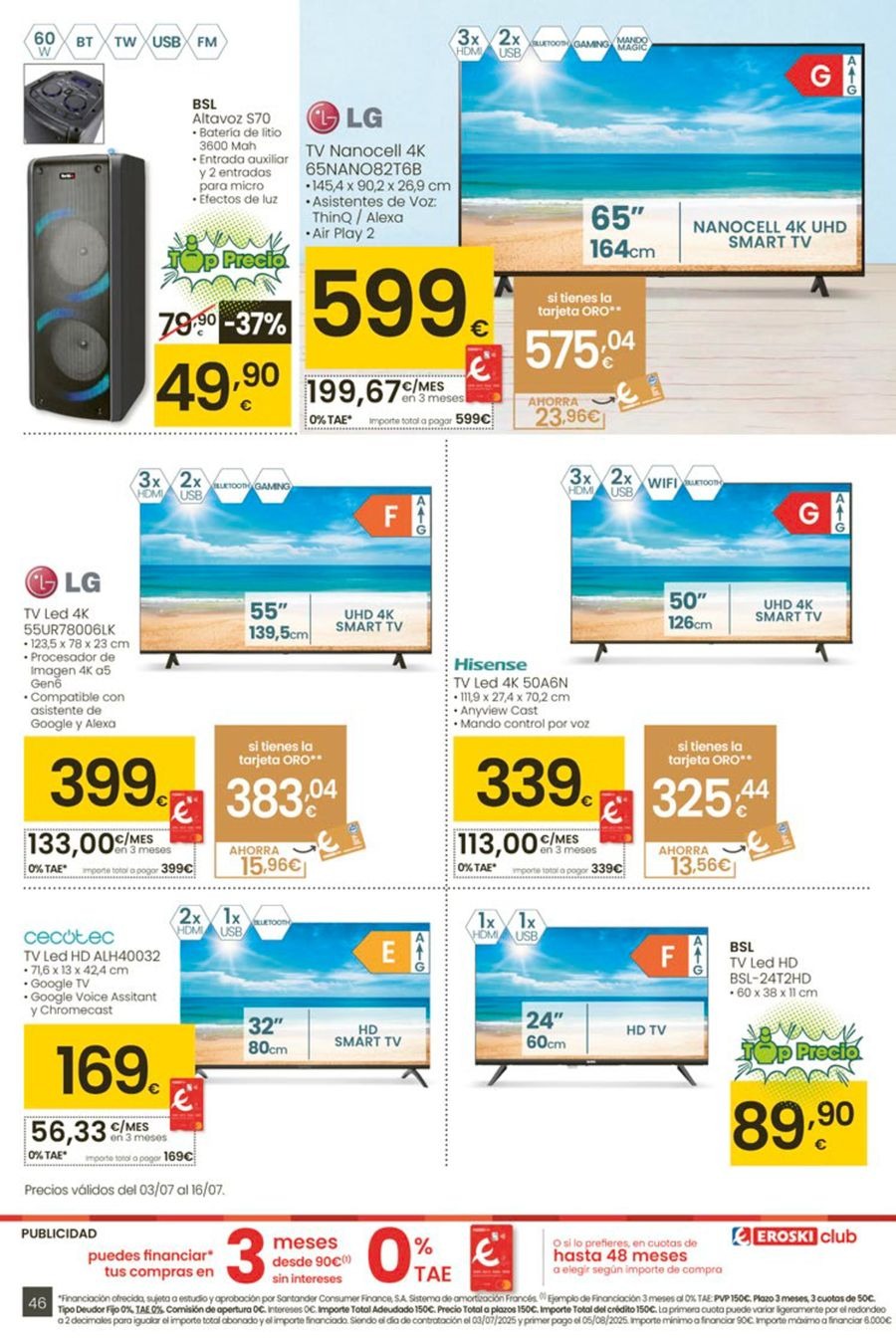 Ofertas de Eroski España de 3 a 15 julio 2025 ¡Ofertones para conquistarte!