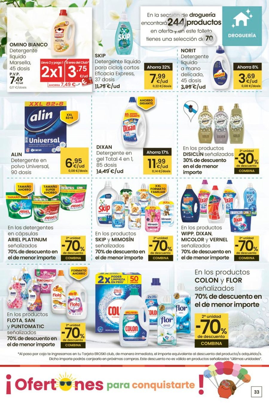 Ofertas de Eroski España de 3 a 15 julio 2025 ¡Ofertones para conquistarte!