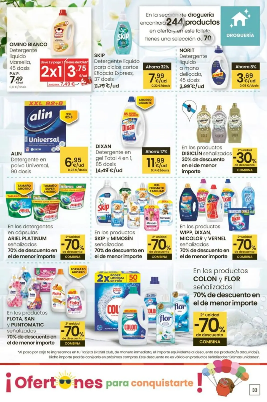 Page 33 dans Des offres pour vous séduire ! chez Eroski Espagne