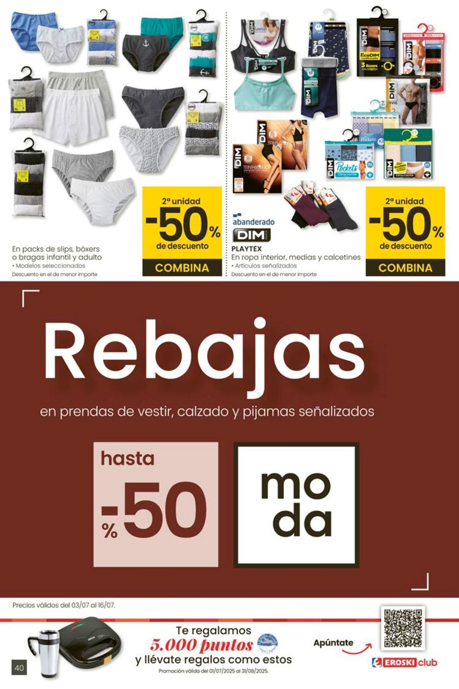 Ofertas de Eroski España de 3 a 15 julio 2025 ¡Ofertones para conquistarte!