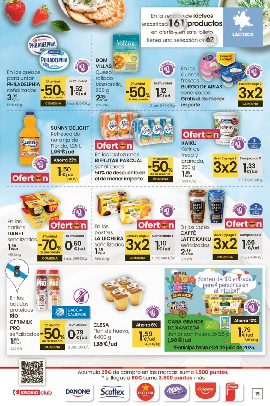 Ofertas de Eroski España de 3 a 15 julio 2025 ¡Ofertones para conquistarte!