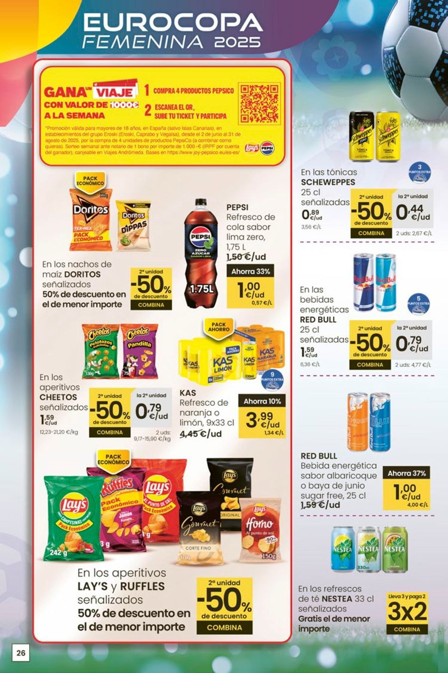 Ofertas de Eroski España de 3 a 15 julio 2025 ¡Ofertones para conquistarte!