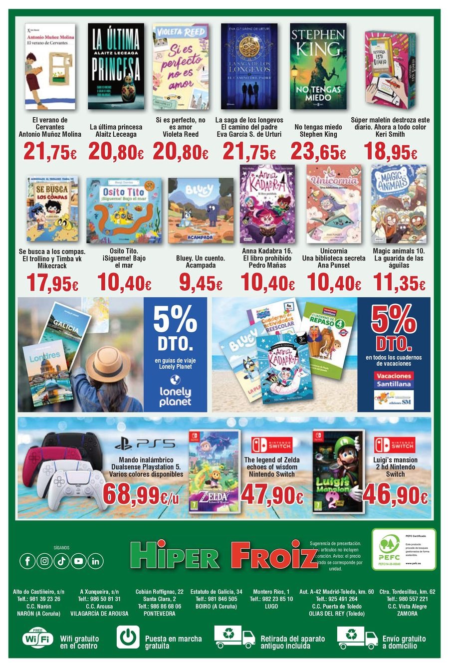 Froiz Spain Offers from 26 June to 28 July 2025 Discounts brochure