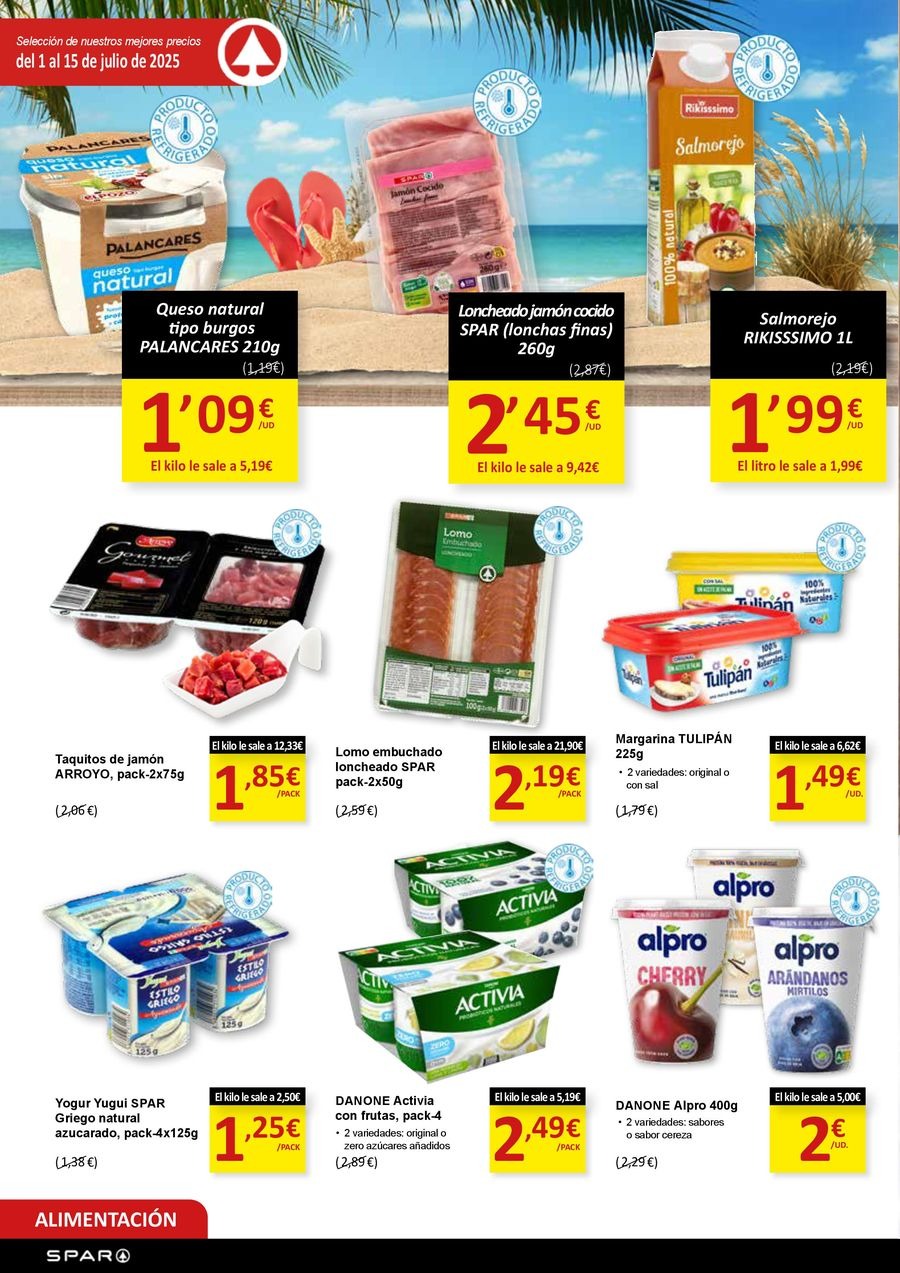 SPAR Spain Offers from 1 to 15 July 2025 New Deals