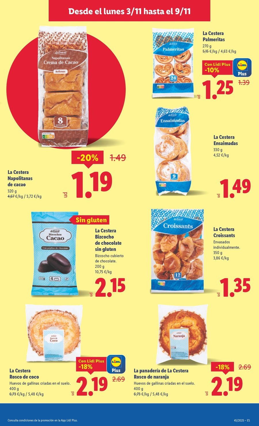 Lidl Spain Offers from 3 to 9 November 2025 Weekly offers