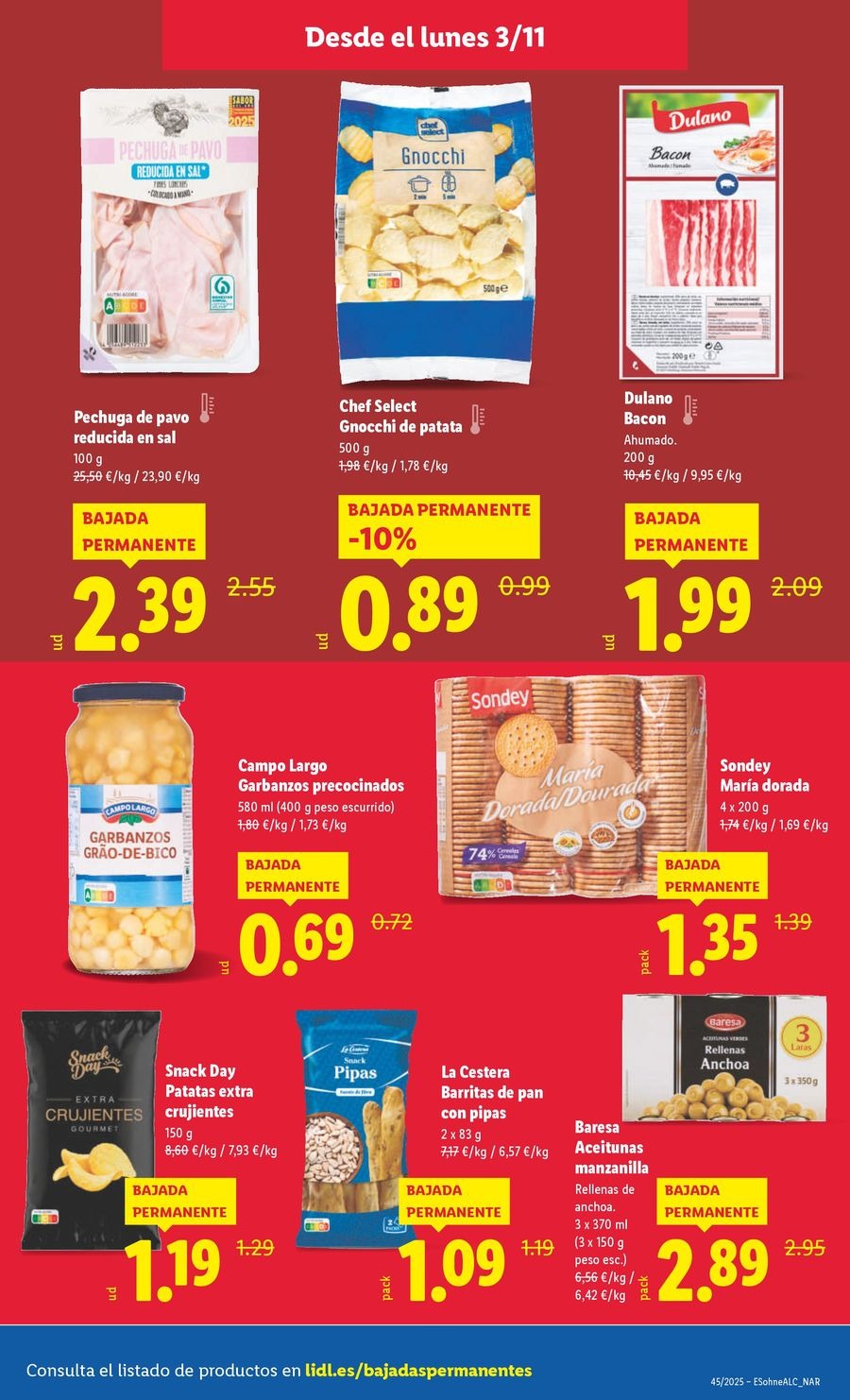 Lidl Spain Offers from 3 to 9 November 2025 Weekly offers