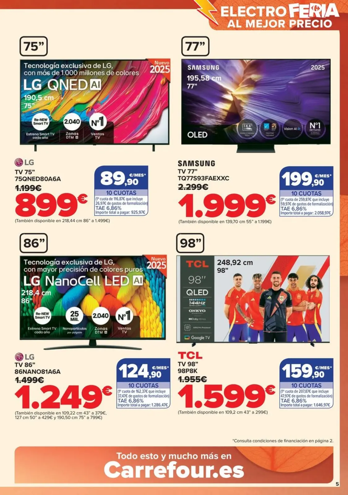 صفحة 5 ضمن عروض متنوعة على الإلكترونيات في كارفور إسبانيا