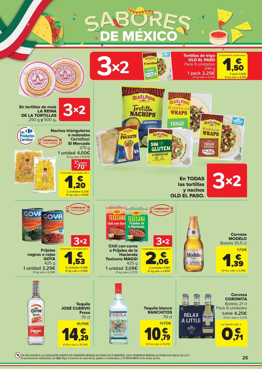 Carrefour Spain Offers from 28 October to 13 November 2025 50% OFF RETURNS + 3x2 Offers