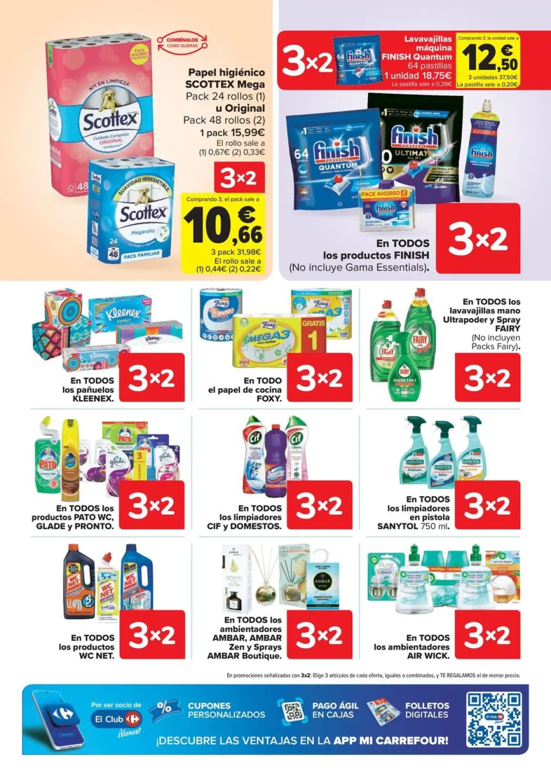 صفحة 66 ضمن خصم 50% على المرتجعات + عروض 3x2 في كارفور إسبانيا