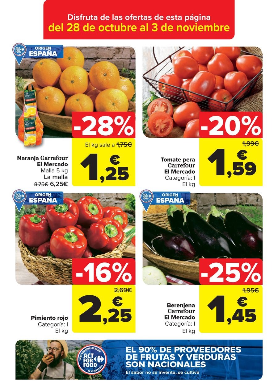 Carrefour Spain Offers from 28 October to 13 November 2025 50% OFF RETURNS + 3x2 Offers