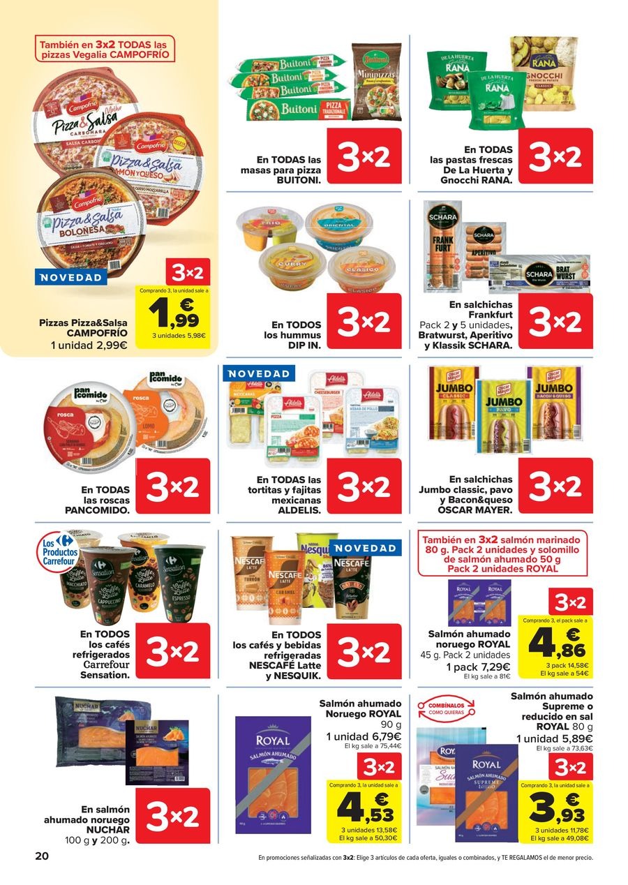 Carrefour Spain Offers from 28 October to 13 November 2025 50% OFF RETURNS + 3x2 Offers