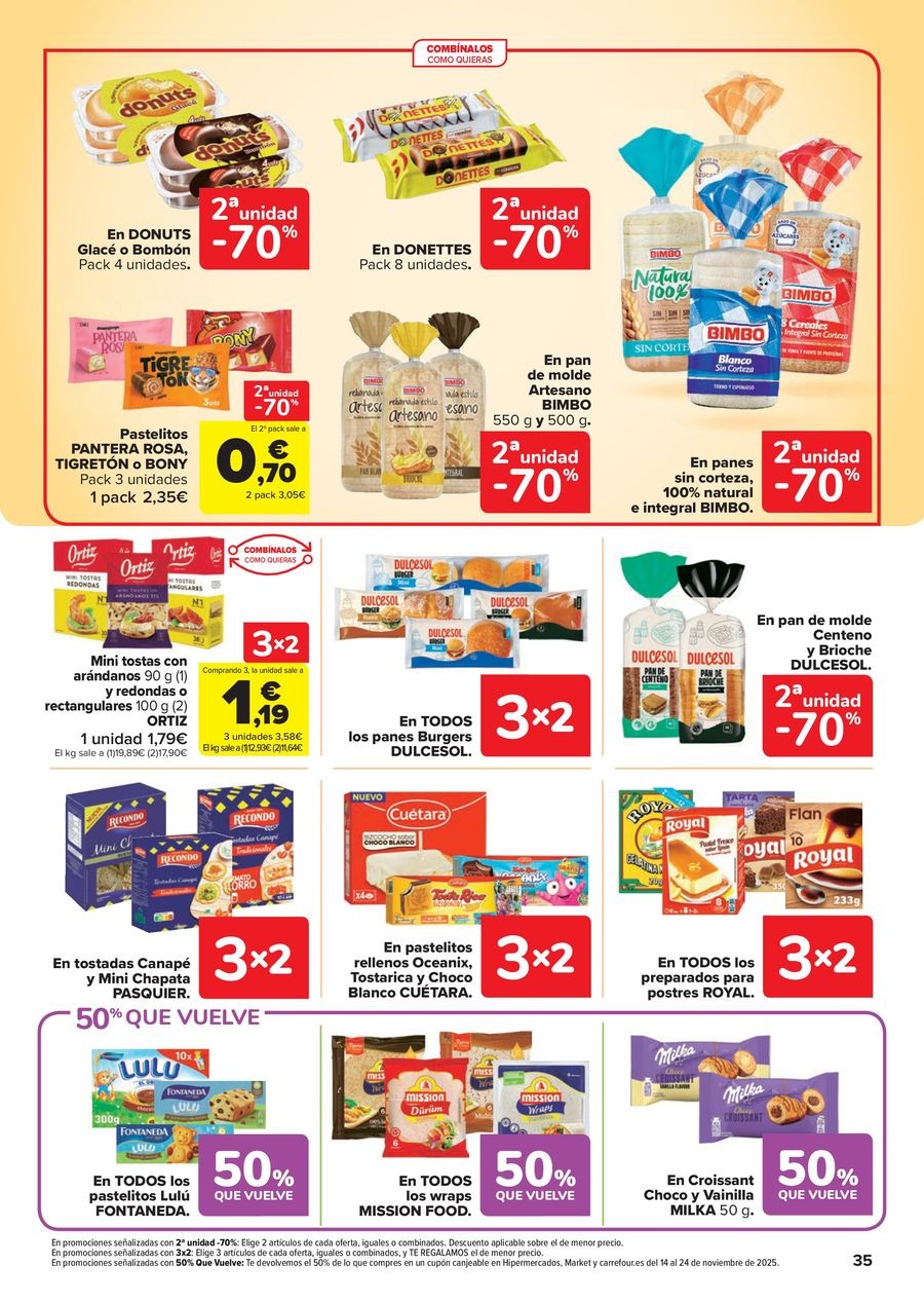 Carrefour Spain Offers from 28 October to 13 November 2025 50% OFF RETURNS + 3x2 Offers