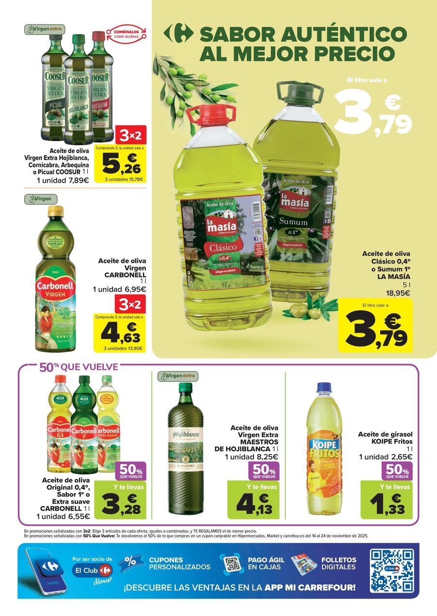 Carrefour Spain Offers from 28 October to 13 November 2025 50% OFF RETURNS + 3x2 Offers