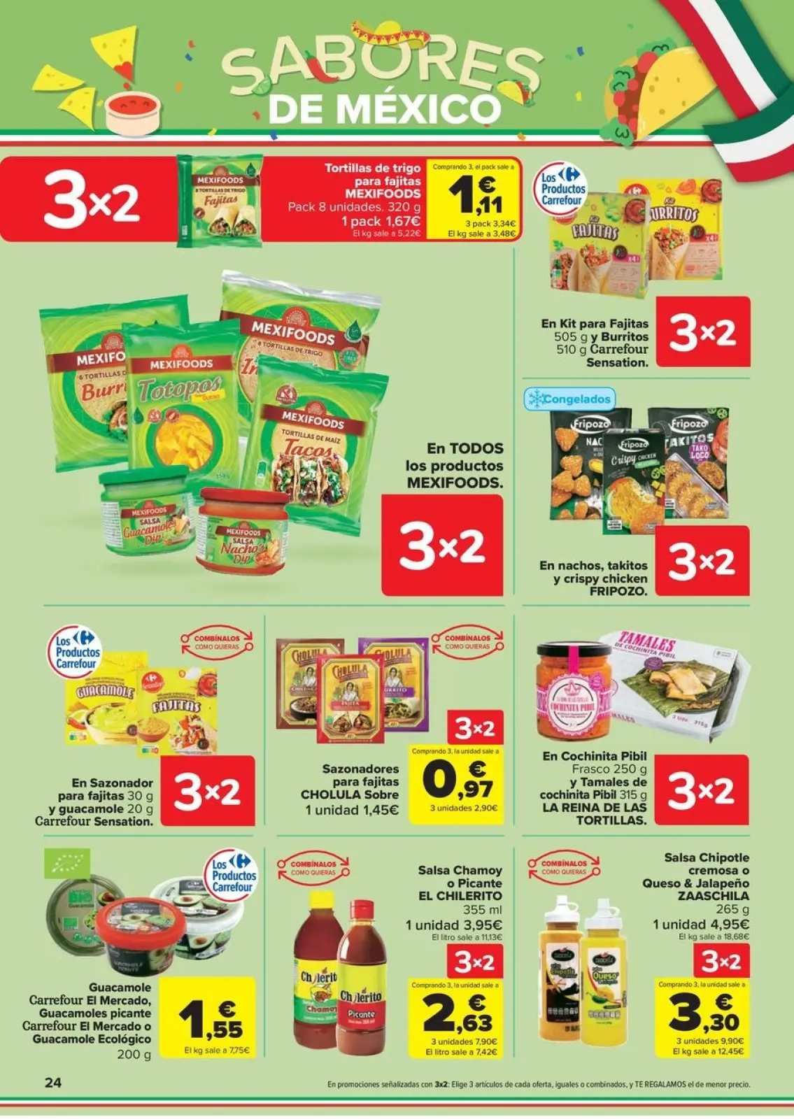 صفحة 24 ضمن خصم 50% على المرتجعات + عروض 3x2 في كارفور إسبانيا