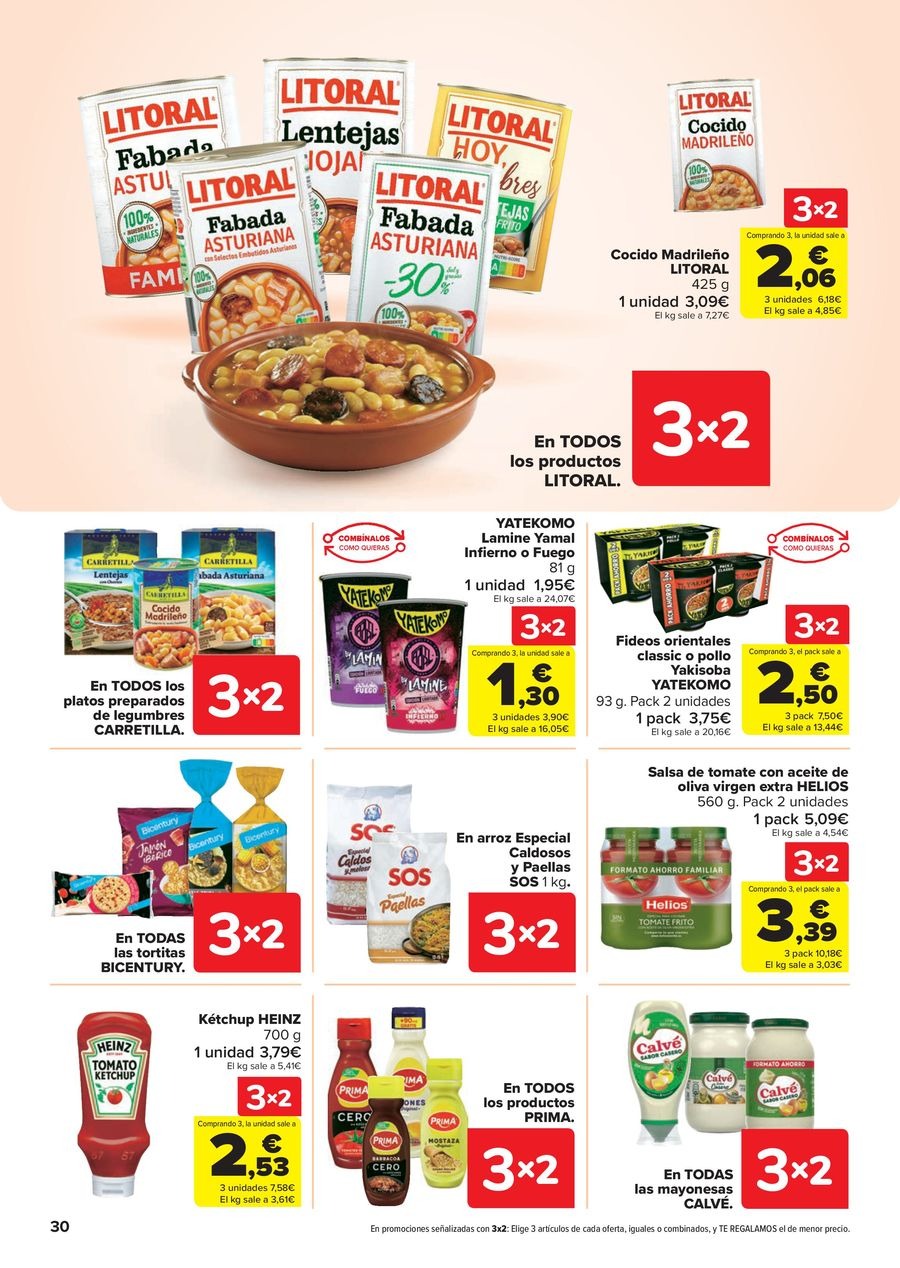 Carrefour Spain Offers from 28 October to 13 November 2025 50% OFF RETURNS + 3x2 Offers
