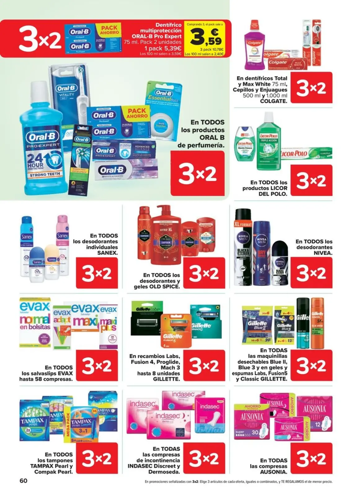 صفحة 60 ضمن خصم 50% على المرتجعات + عروض 3x2 في كارفور إسبانيا