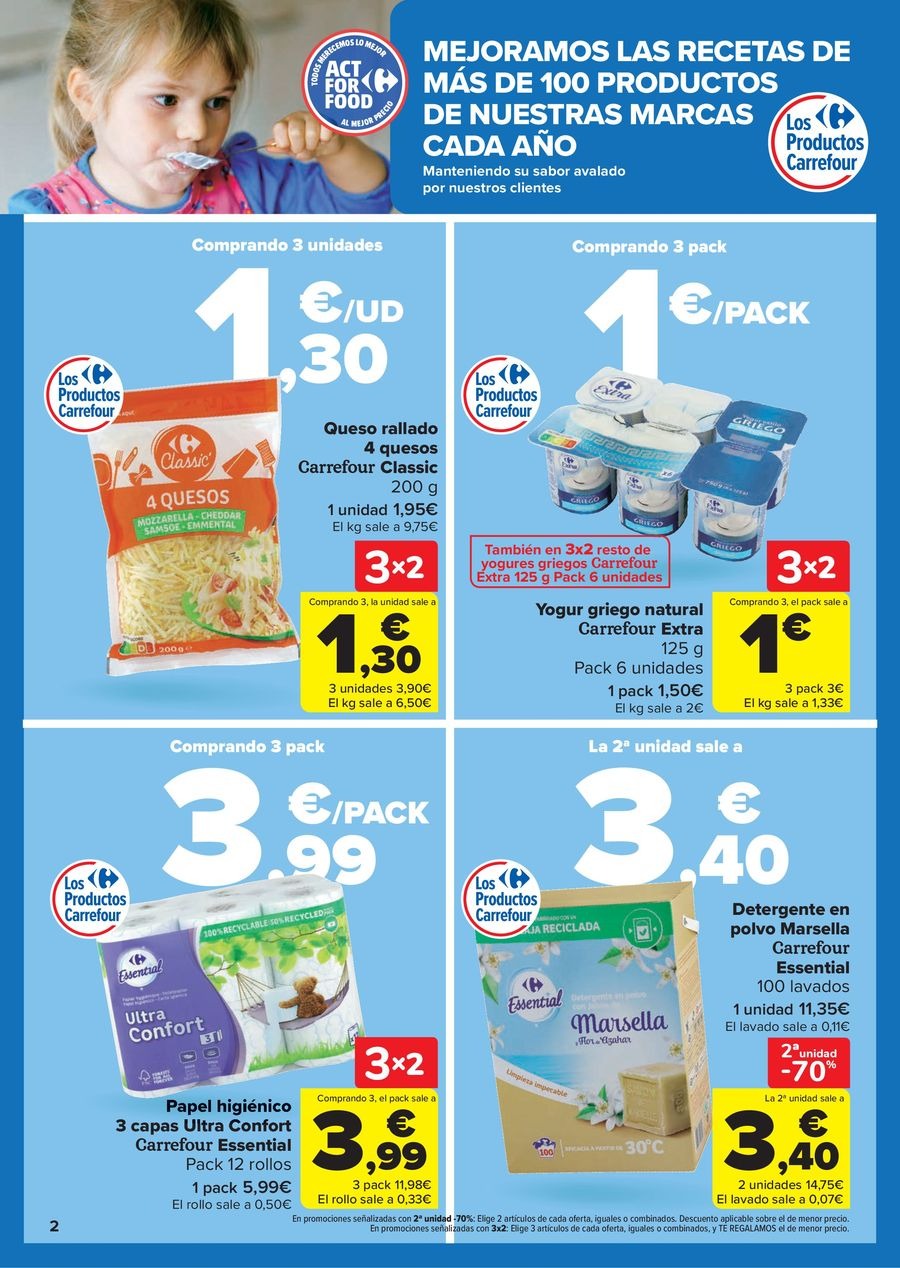 Carrefour Spain Offers from 28 October to 13 November 2025 50% OFF RETURNS + 3x2 Offers