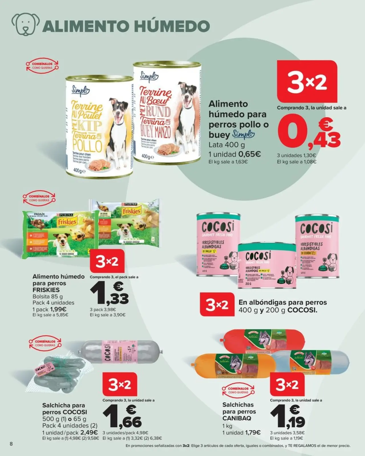 صفحة 6 ضمن كتيب عروض الحيوانات الأليفة في كارفور إسبانيا