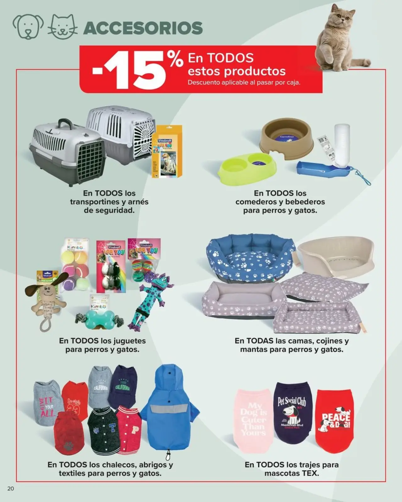 صفحة 18 ضمن كتيب عروض الحيوانات الأليفة في كارفور إسبانيا