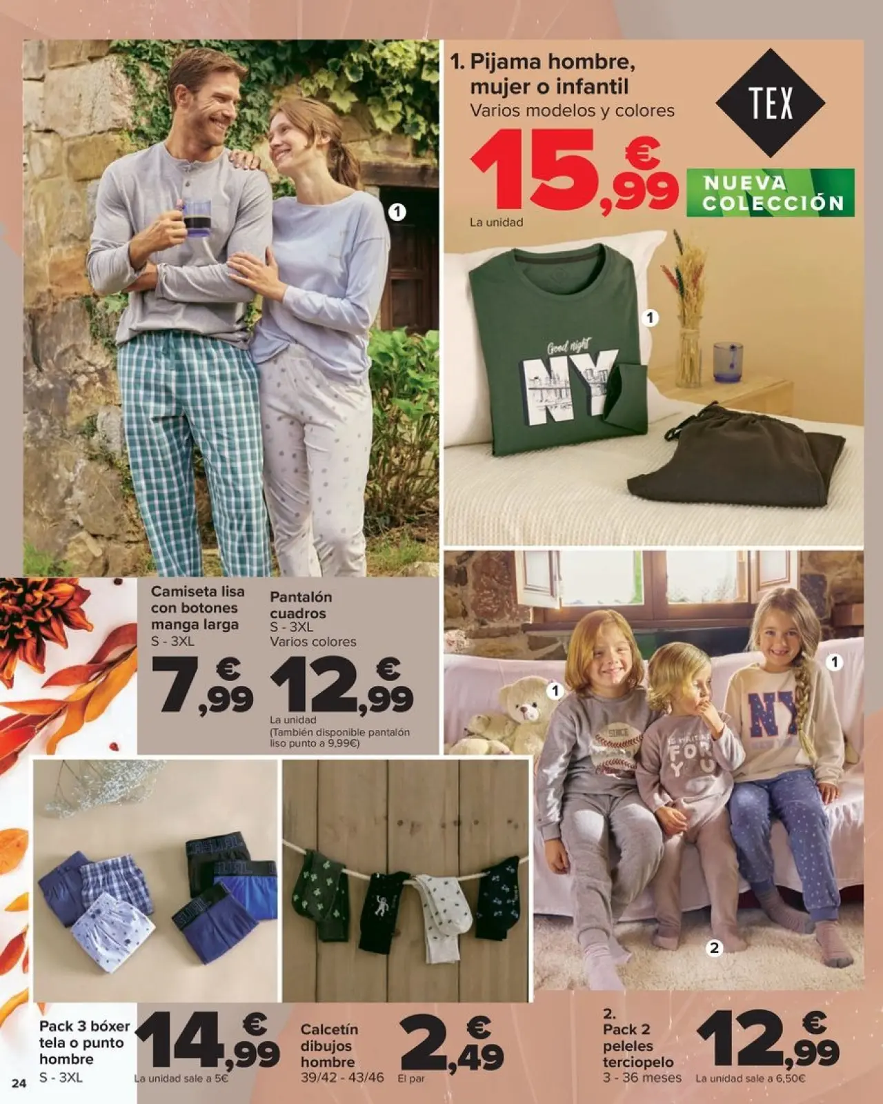 صفحة 24 ضمن كتيب عروض مجموعة المنسوجات في كارفور إسبانيا