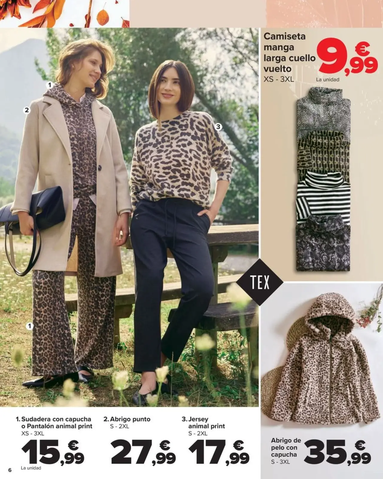 صفحة 6 ضمن كتيب عروض مجموعة المنسوجات في كارفور إسبانيا