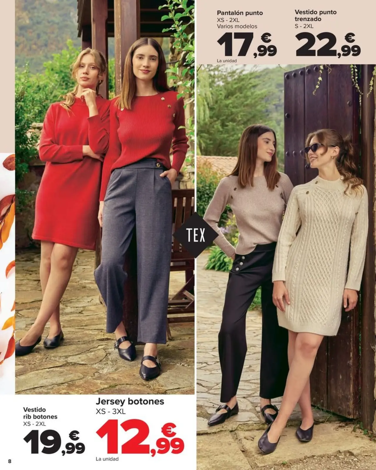 صفحة 8 ضمن كتيب عروض مجموعة المنسوجات في كارفور إسبانيا