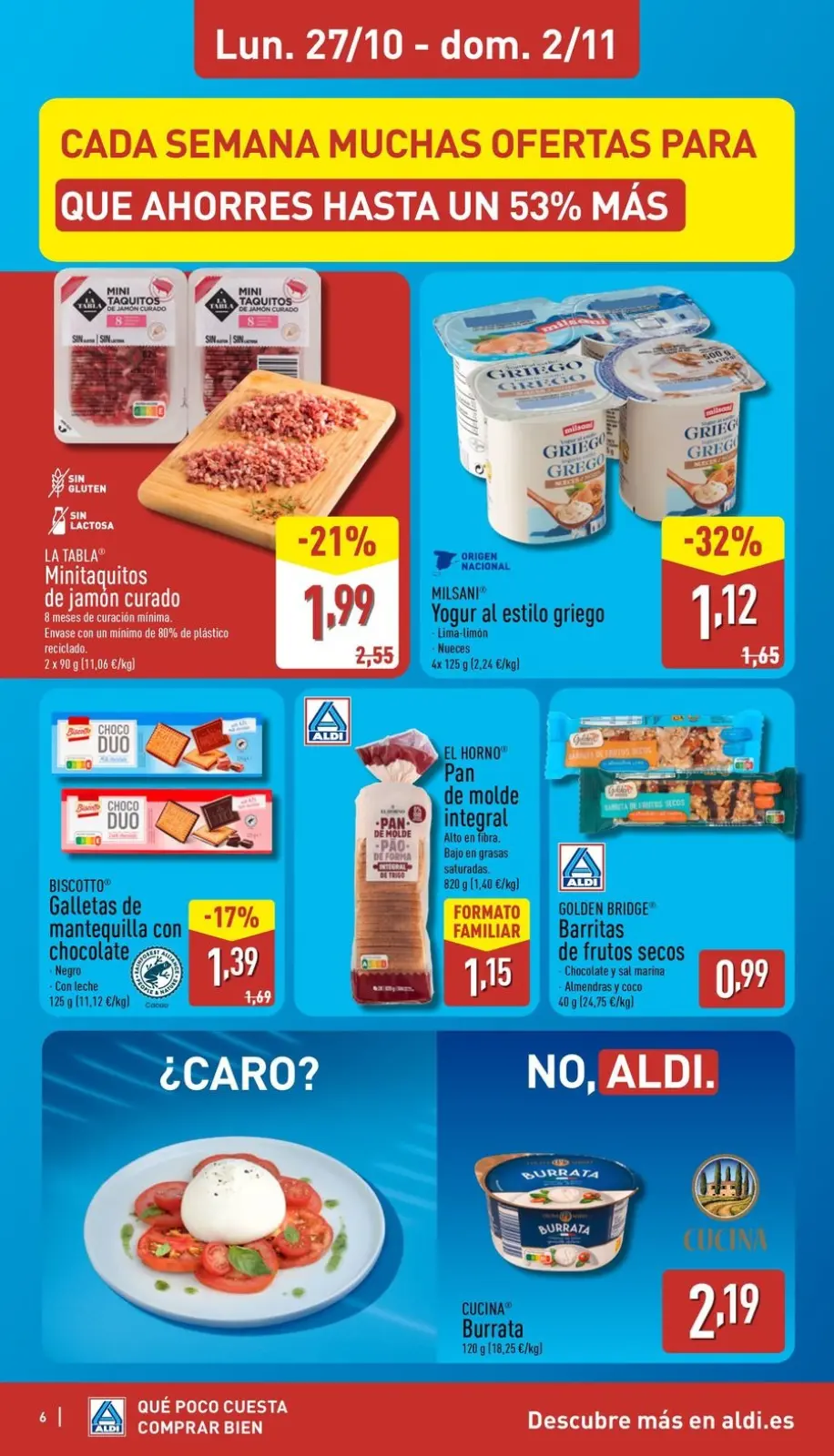 Page 6 dans Combien il coûte peu d'acheter bien chez ALDI Espagne