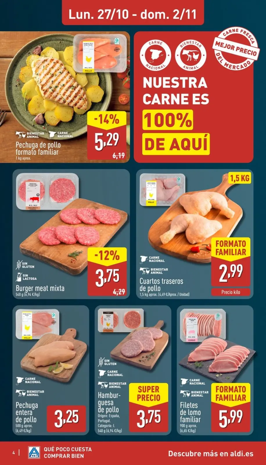 Page 4 dans Combien il coûte peu d'acheter bien chez ALDI Espagne