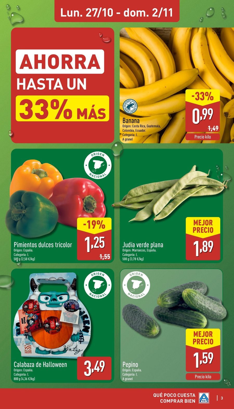 ALDI Spain Offers from 27 October to 2 November 2025 Good Buy Offers