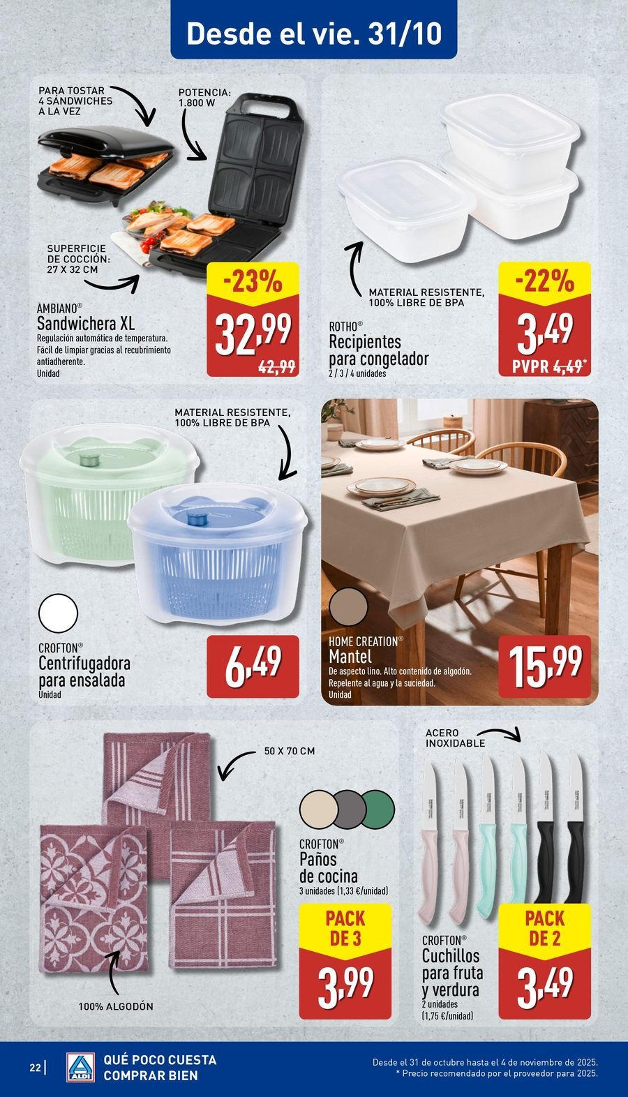 ALDI Spain Offers from 27 October to 2 November 2025 Good Buy Offers