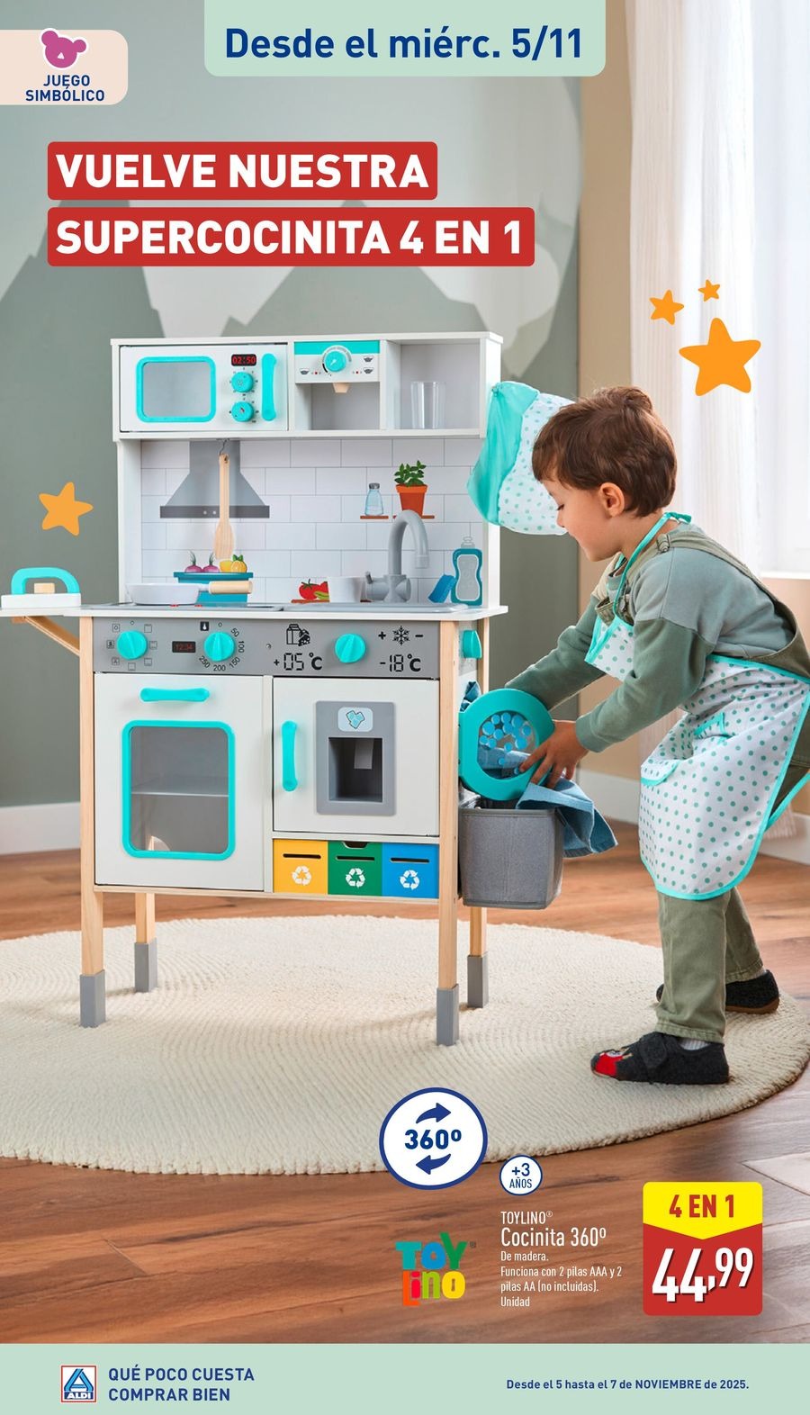 Offres ALDI Espagne de 5 novembre à 5 décembre 2025 Brochure d'offres spéciales sur les jouets