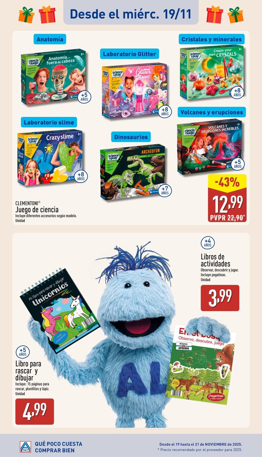 Offres ALDI Espagne de 5 novembre à 5 décembre 2025 Brochure d'offres spéciales sur les jouets